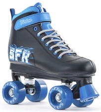 SFR Black/Blue Vision II Kids Quad Roller Skates - FREE SKATE TOOL!