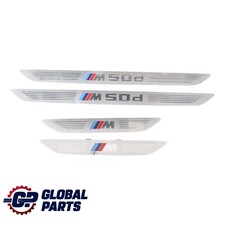 BMW X5 F15 M50d Front Rear Door Entrance Sill Panel Cover Trim Plate SET 7370423