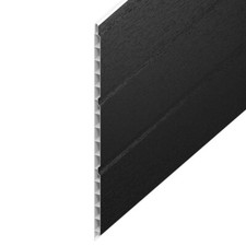 Hollow Soffit Board Cladding Black Ash UPVC Plastic Panel Sheets 300mm x 5m