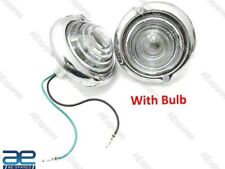 Turn Signal Indicator Clear Glass Light Pair For Jeep Willys Ford Chrome S2u