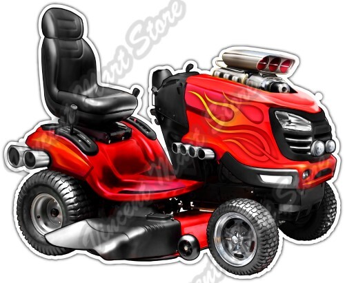 Chop tractor lawn - chop,