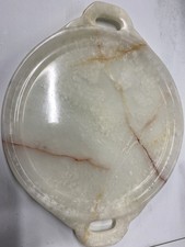 Vintage - Onyx serving tray, with handles 