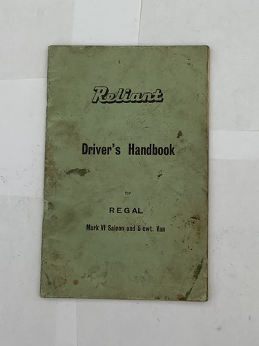 Reliant regal original drivers - reliant,