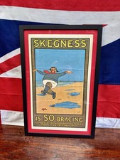 Freshly Framed Vintage “Skegness Bracing” Poster for Skegness UDC c.1960-70’s