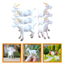 6 Pcs Goat Decorations Mini