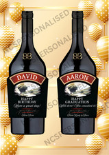 Personalised baileys bottle - baileys,