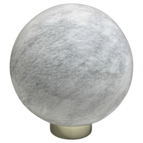 White carrara marble sphere - white,