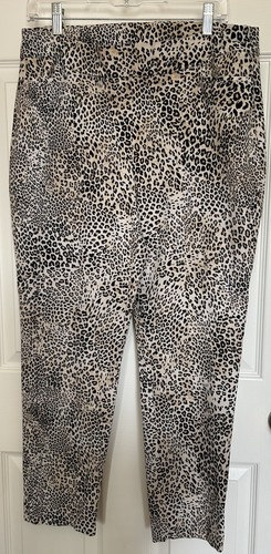 Chicos leopard print pants - leopard,