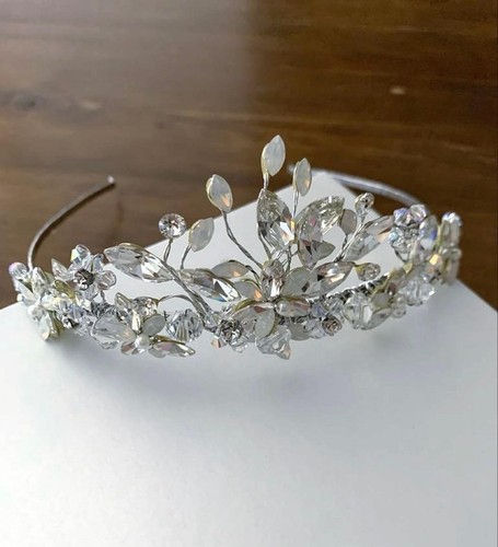 Silver tiara imported - silver,