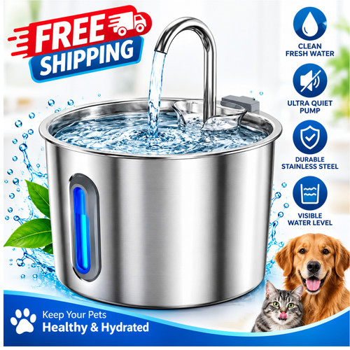 Cat water fountain - cat, for