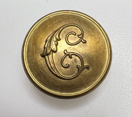 Antique livery button gilt - antique,