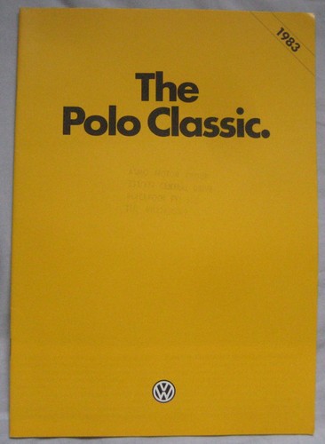 1983 volkswagen polo classic - volkswagen,