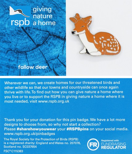 Rspb pin badge - badge, gnah