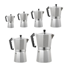 Italian Espresso Maker 1，2，6，9，12 Cup Espresso Coffee Percolator Stove Moka Pot