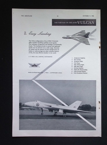 Original 1953 advert avro - original,
