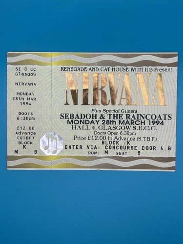 Nirvana 1994 glasgow - nirvana, uk