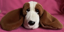 Keel Toys Basset Hound Dog Brown Cream Soft Plush Toy Large 17” Simply Soft