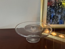 Vintage Pressed Clear Glass