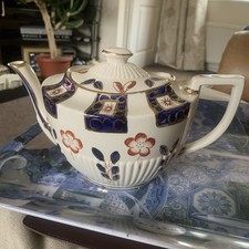 Vintage Imari Style Pottery Teapot Made In England 