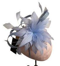 Women Flower Feather Hair Hat