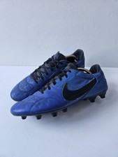 Men's Nike Premier 3 FG Hyper Royal Black Leather Football Boots UK Size 10