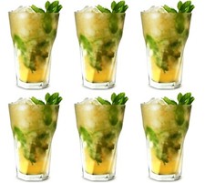 6x Libbey Duratuff Highball