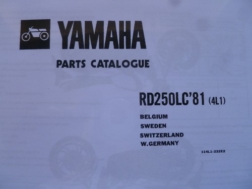 Yamaha 250 4l1 parts - rd,