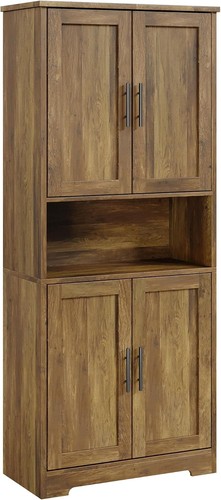 Tall wood kitchen pantry - 70",