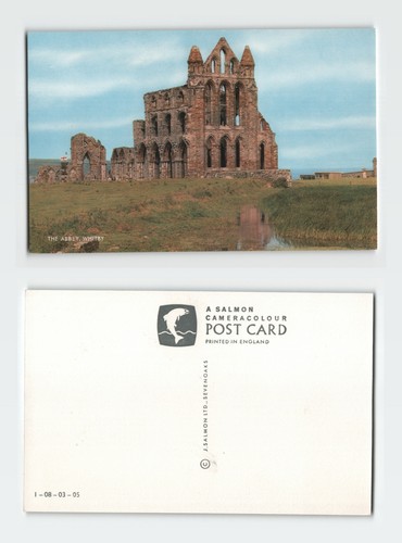 Vintage postcard whitby abbey - postcard,