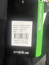 Projob workwear cargo trousers size 52