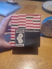Smiths 1 X White Boxed 30 Hour Alarm Clock. 1 X Teal/blue Clock. See Photos.
