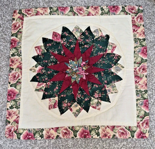 Handmade patchwork cushion - patchwork,