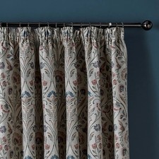 Dunelm Antoinette Curtains Lined Pencil Pleat Jacquard 66x72”