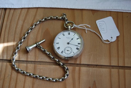 Antique silver waltham - silver,