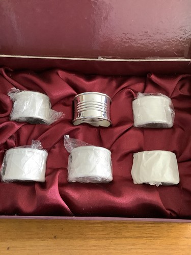 Set silver plated napkin - of,