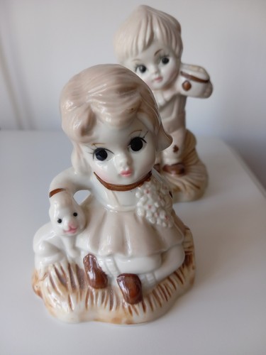 Vintage porcelain figurines - porcelain,
