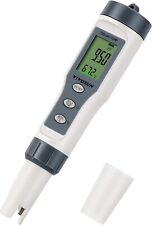 VIVOSUN 3-in-1 Digital pH Meter with ATC, ±0.1 pH Accuracy Water Quality Tester