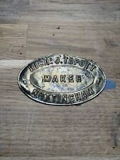 Brass makers plate Richard
