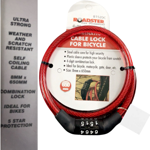 Combination code bike lock - code,