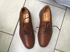 LOAKE BROS 034T Brown Leather Shoes Made in England Size UK 5 US 6