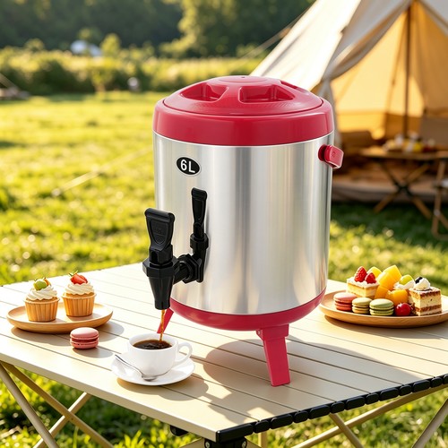 Capacity red stainless - 4l,