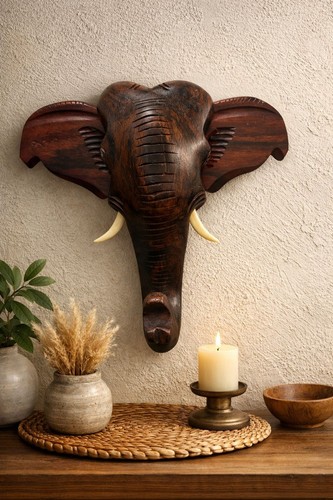 Handcrafted wooden elephant - handcrafted,
