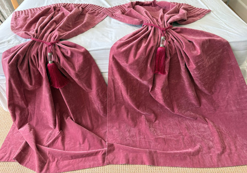 Vintage 1980s curtina velour - 1980s,
