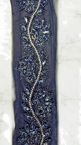 Yard 8cm wide navy blue - x,