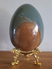 Polychrome jasper egg stand - polychrome, on