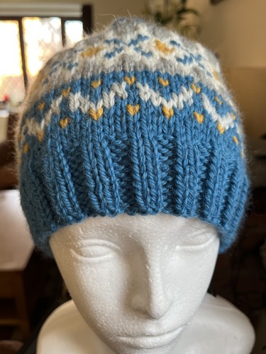 Hand knitted fair isle - hand,