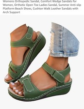 Womens Orthopedic Sandal, Comfort Wedge Sandals for Women.
