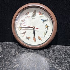 Bird Song Wall Clock  - Bird noise Chime British Birds Untested Ref C6