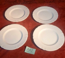 set of 4 Minton china White Side Plate - 1943 dated ww2 production