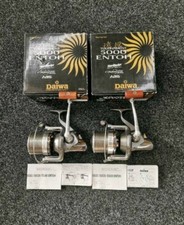 2 × Daiwa Tournament Entoh 5000 Fishing Reels Inc Original Box Carp Catfish Carp Fishing